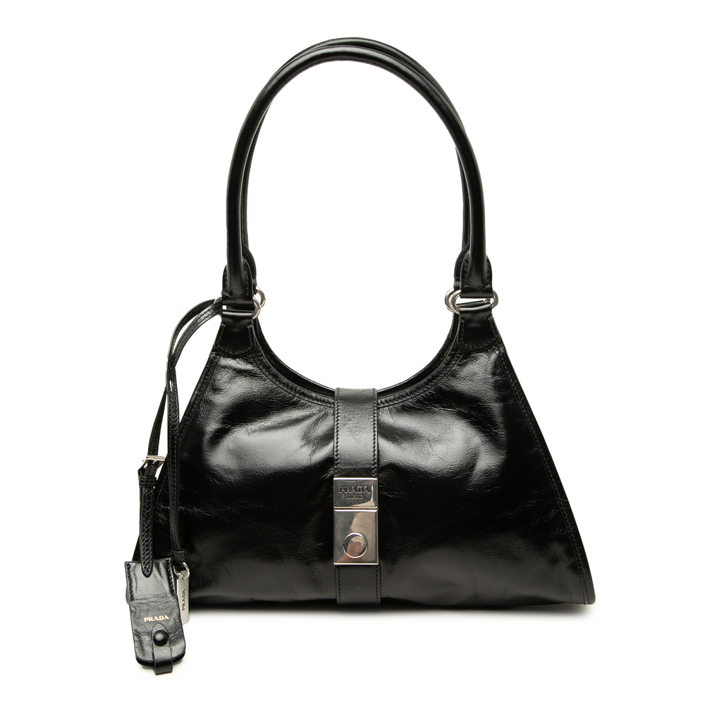Pre-Loved Prada Medium Glossy Calfskin Shoulder Bag